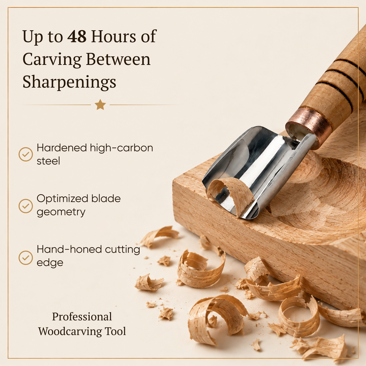 Chip Carving Kit for Beginners – 3 Tools + Sharpening Kit | STRYI