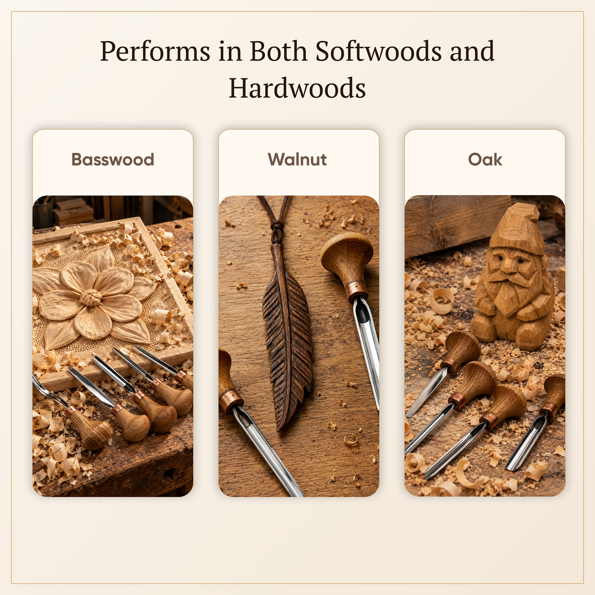Fine Detail: 6-Piece Professional Relief Carving Set