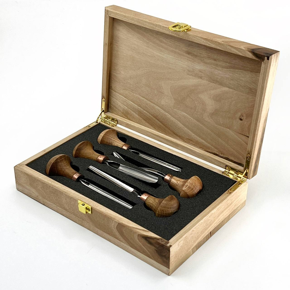 Fine Detail & Micro-Carving: 5-Piece Professional Detailed Relief Carving Palm Set