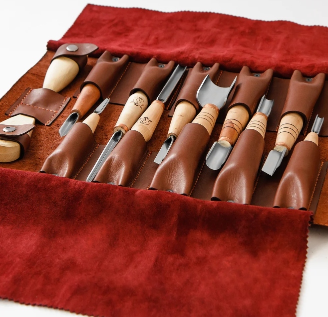 Chip Carving Kit, 12-Piece AY Set for Geometric Relief