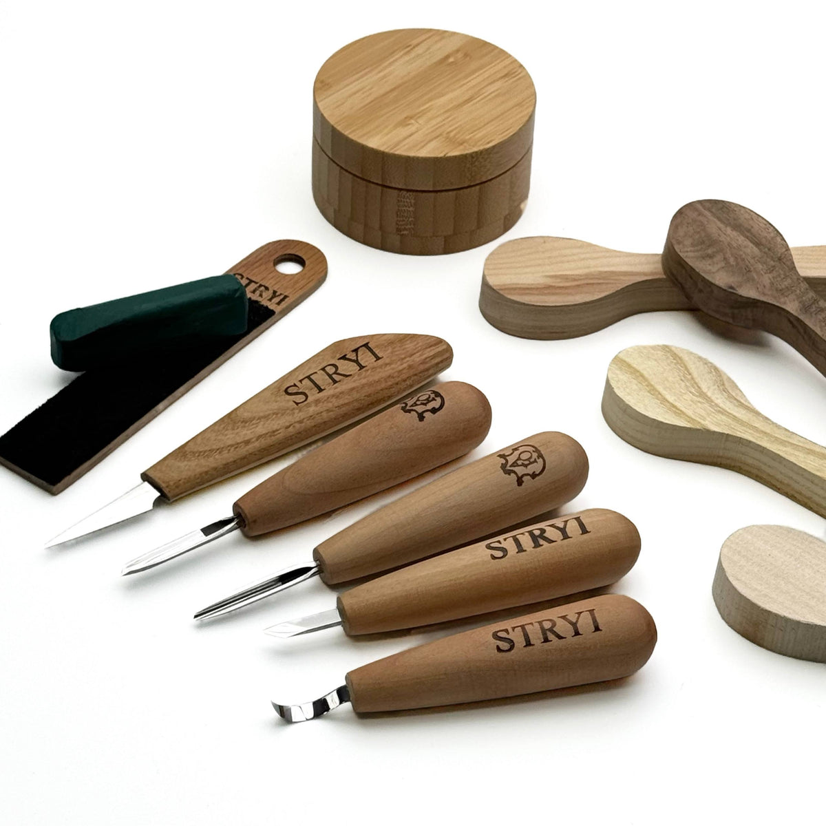 Whittling Kit, Tiny-Sized Chisels, STRYI Profi — for Carving Figurines
