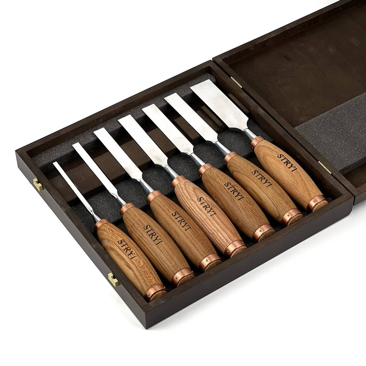 7-Piece Carving Chisel Set STRYI Profi in Wooden Gift Box