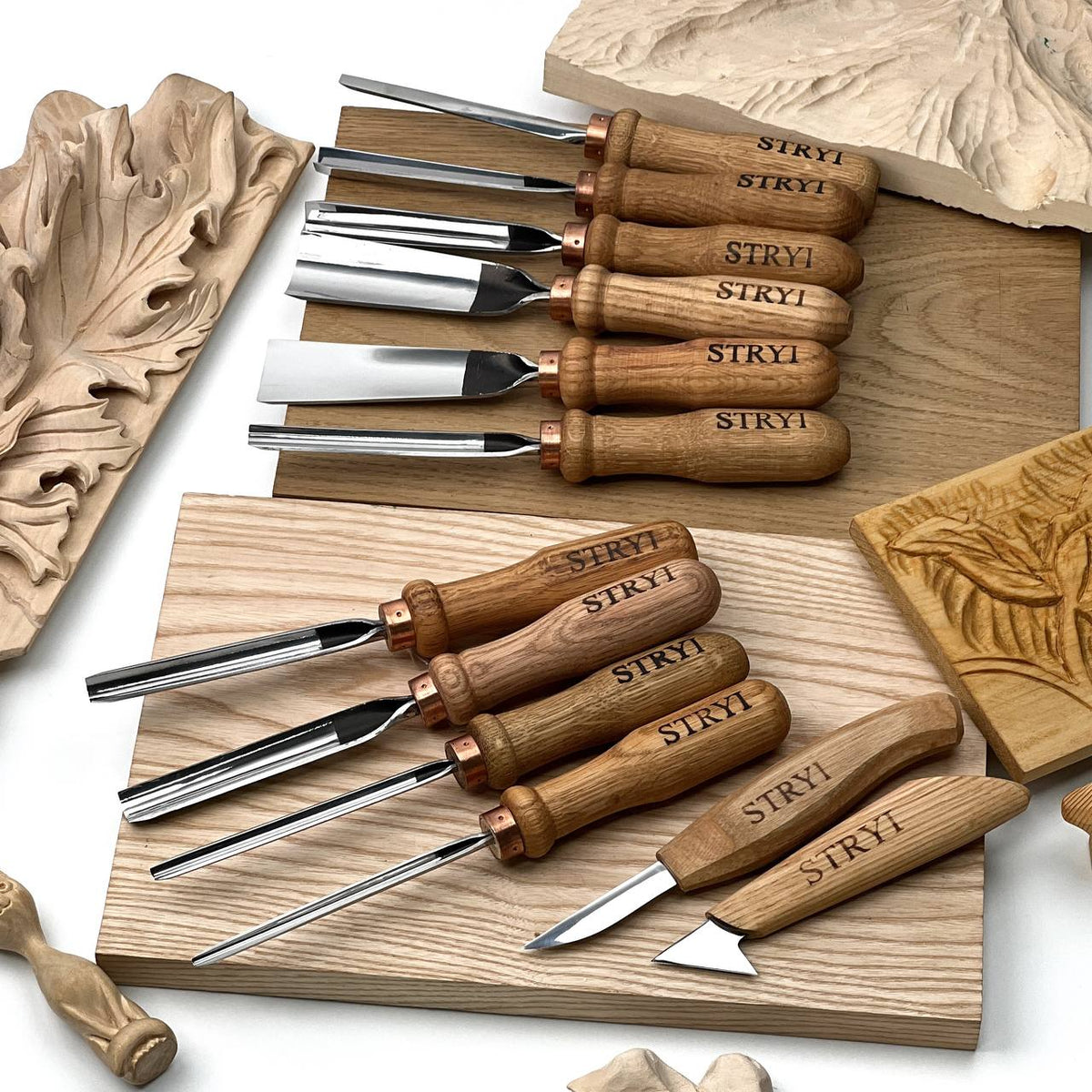 Professional Wood Carving Tool Set, 12-Piece STRYI Profi Kit