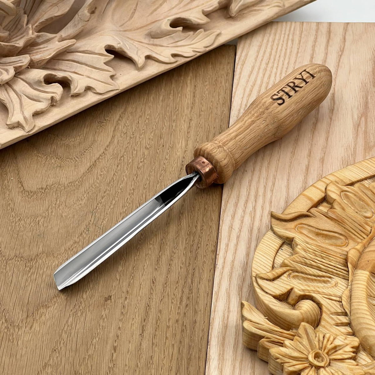 V-Parting Tool 60° STRYI Profi for Chip and Relief Carving