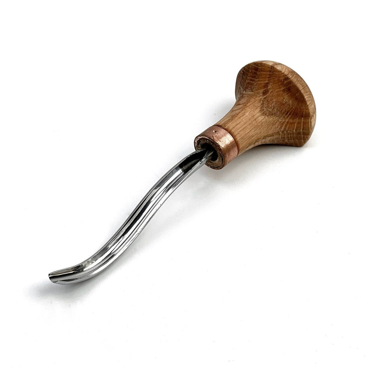 Palm Carving Tools, Sweep #9, STRYI Profi — Bent Gouge for Deep Hollows and Relief Detail
