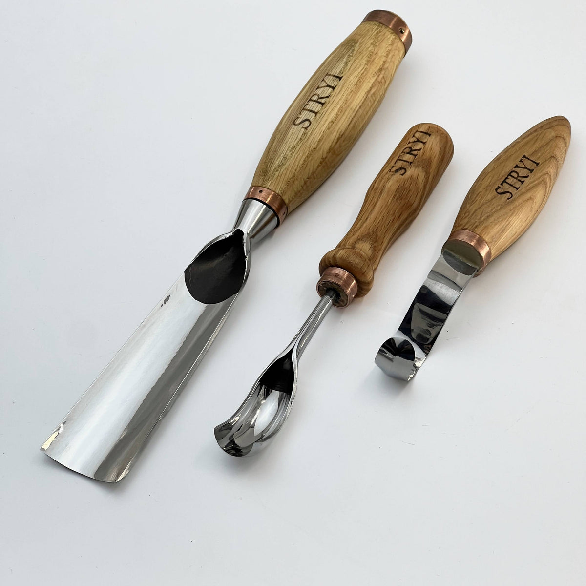 Bowl Carving Tools Set, 4-Piece STRYI Profi Kuksa & Vessel Kit