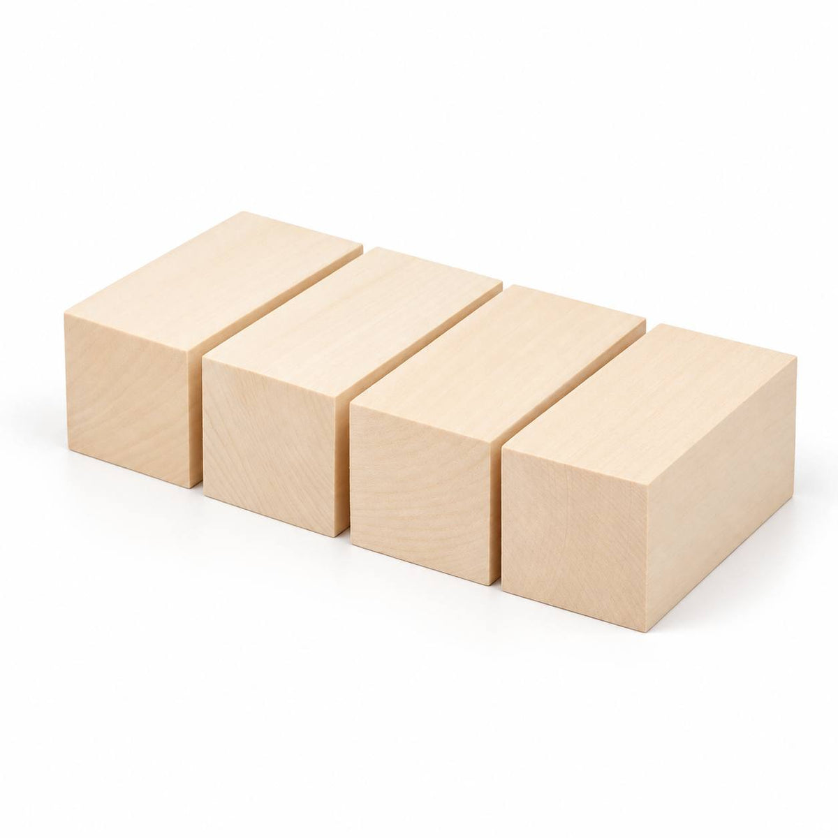Large Basswood Carving Blocks Set, 5×5×10 cm (2 x 2 x 4 in),