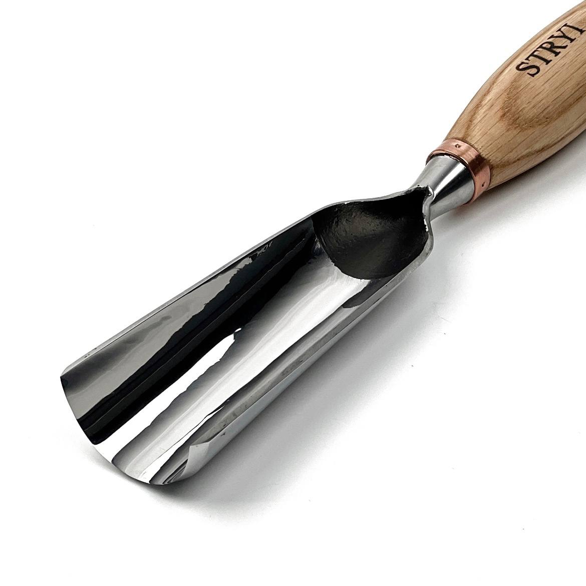 Sculptors Tools, Sweep #9 Semicircular, Large Heavy-Duty Gouge STRYI Profi — for Sculpting