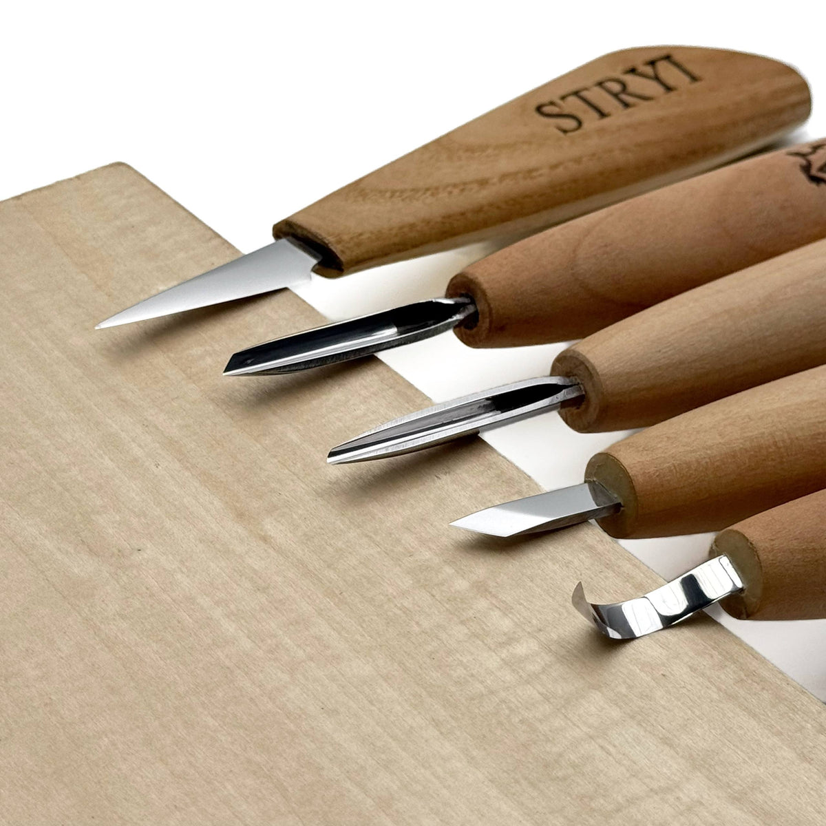 Whittling Kit, Tiny-Sized Chisels, STRYI Profi — for Carving Figurines
