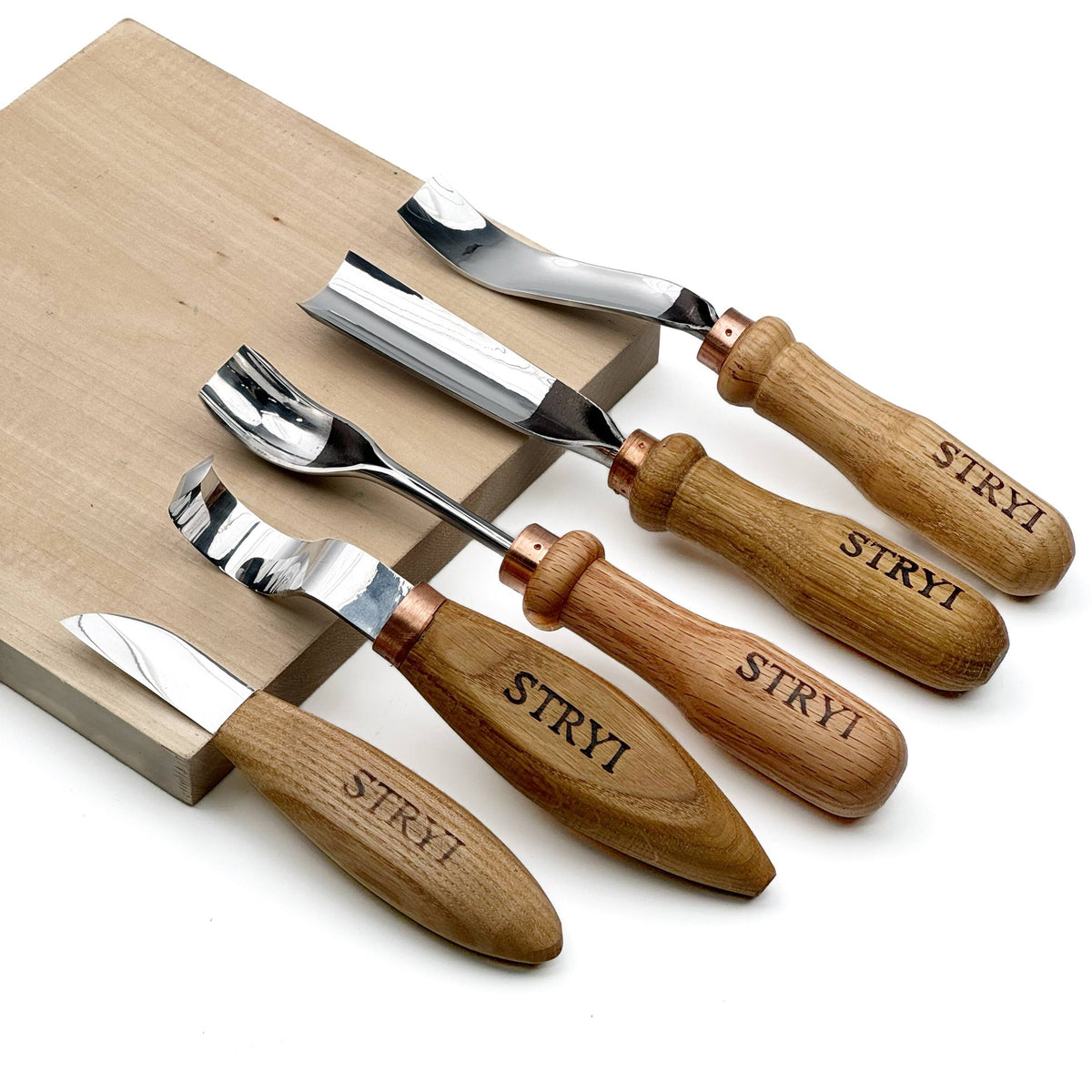 Spoon and kuksa carving kit, Bowl carving set, Stryi carving toolkit
