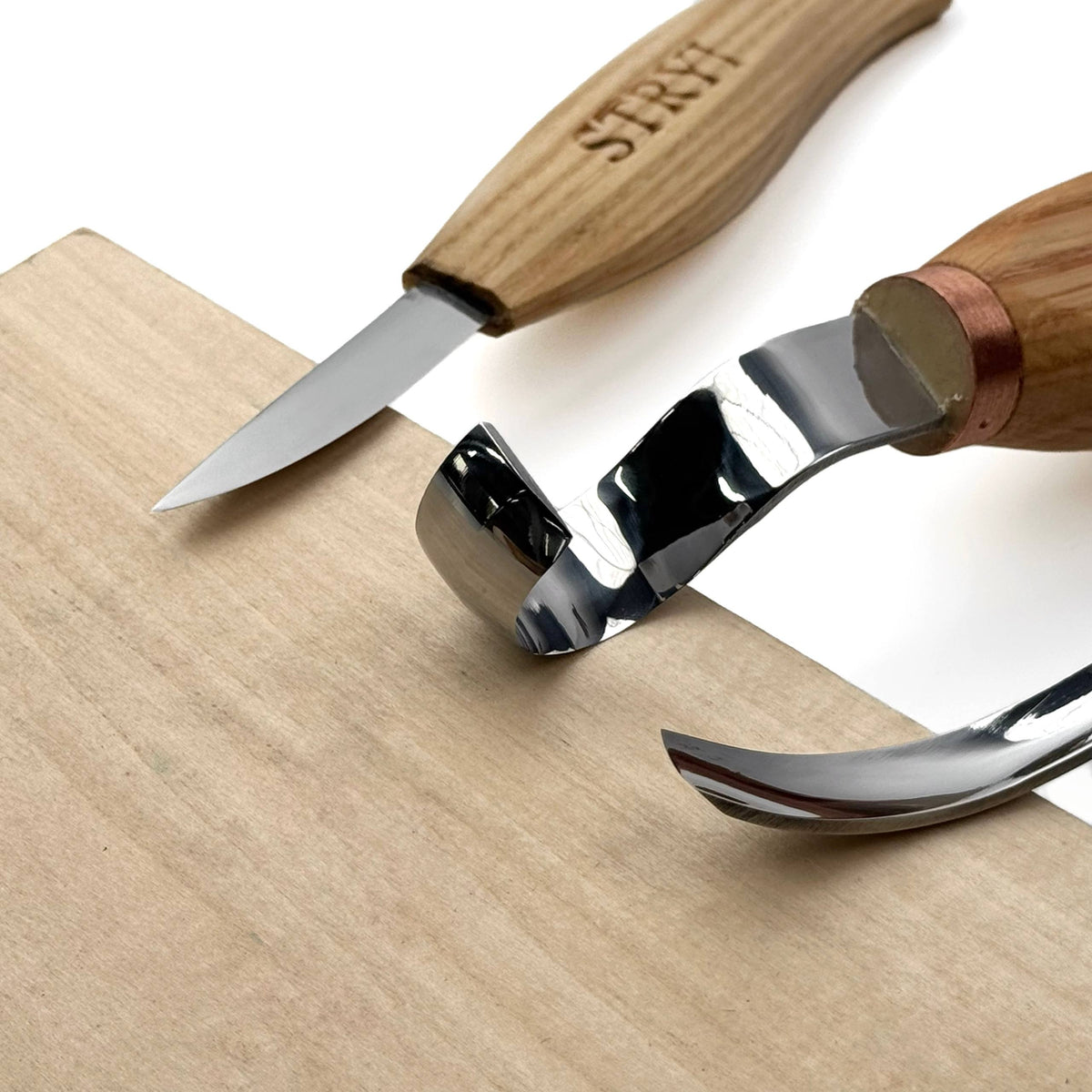 Bowl carving Set: 3-Piece STRYI Profi Spoon & Kuksa Carving Set