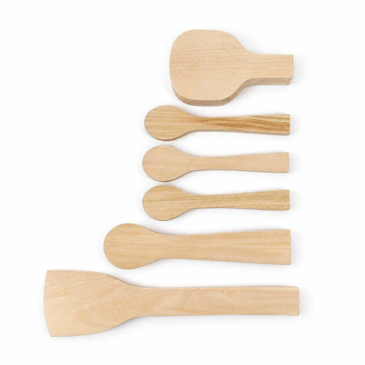 Basswood Blanks for Carving, 6 Pcs – Spoon, Kuksa Cup & Spatula | STRYI