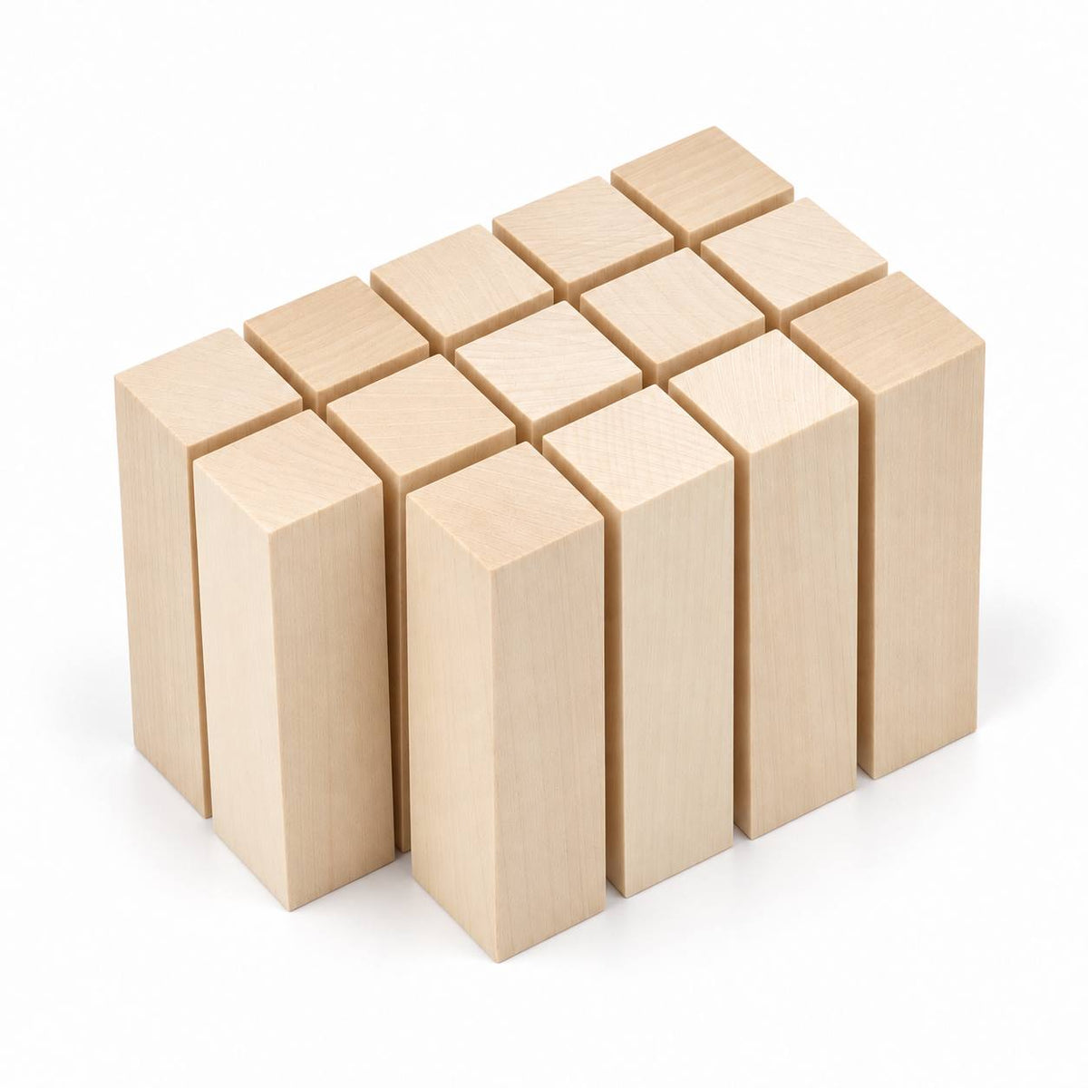 Basswood Carving Blocks Set, 2.5×2.5×10 cm (1 x 1 x 4 in)