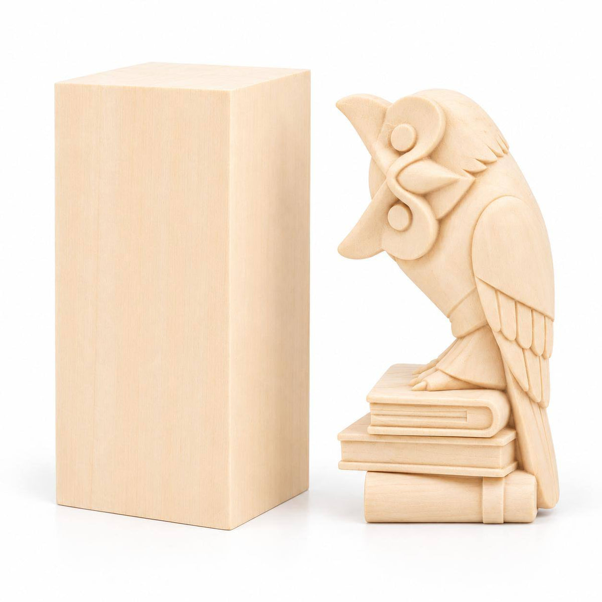 Large Basswood Carving Blocks Set, 5×5×10 cm (2 x 2 x 4 in),