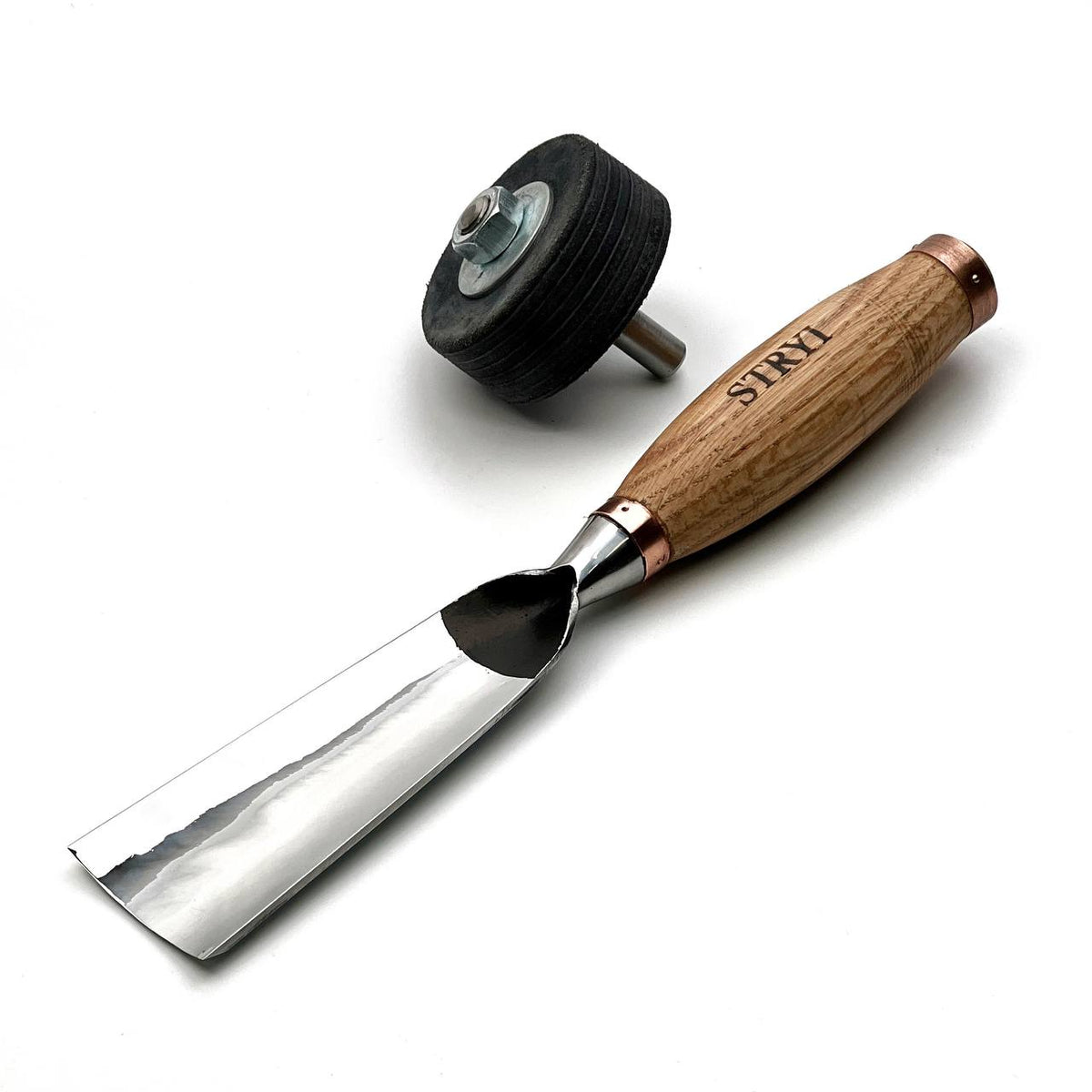 Heavy Duty Gouge, Sweep #5, Hand Forged STRYI Profi — for Sculpting, Furniture Making