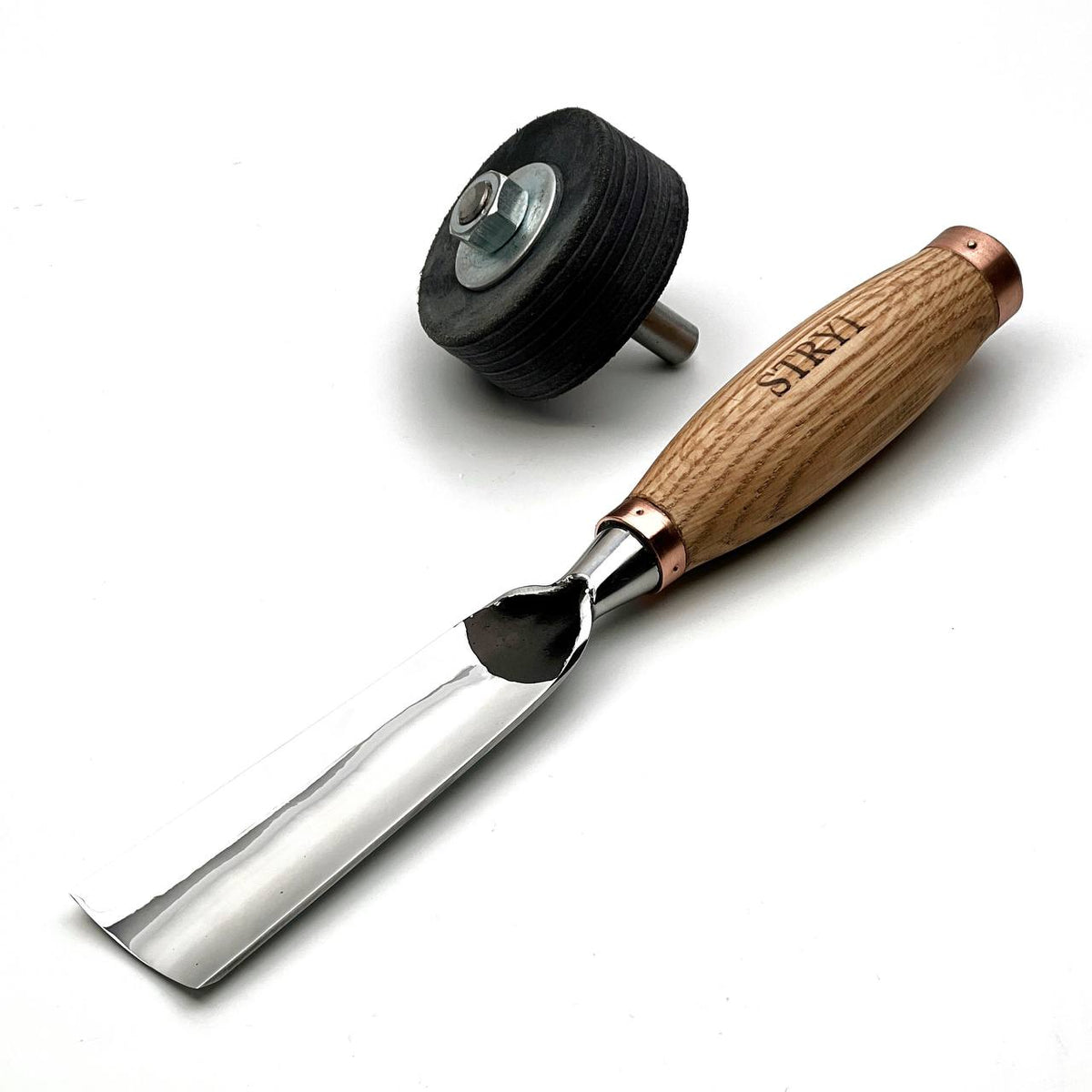 Heavy Duty Gouge, Sweep #5, Hand Forged STRYI Profi — for Sculpting, Furniture Making