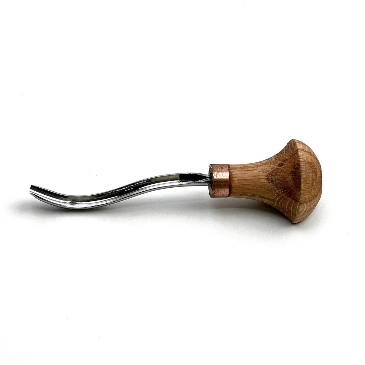 Palm Carving Tools, Sweep #9, STRYI Profi — Bent Gouge for Deep Hollows and Relief Detail