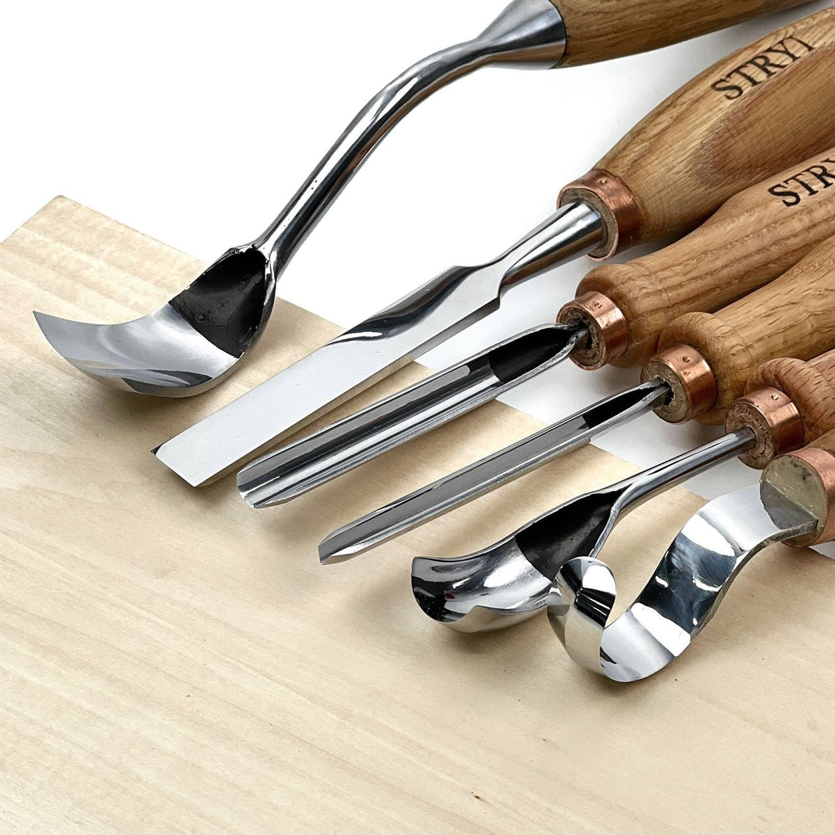 Completed toolset STRYI Profi for spoon and kuksa , Forged tools