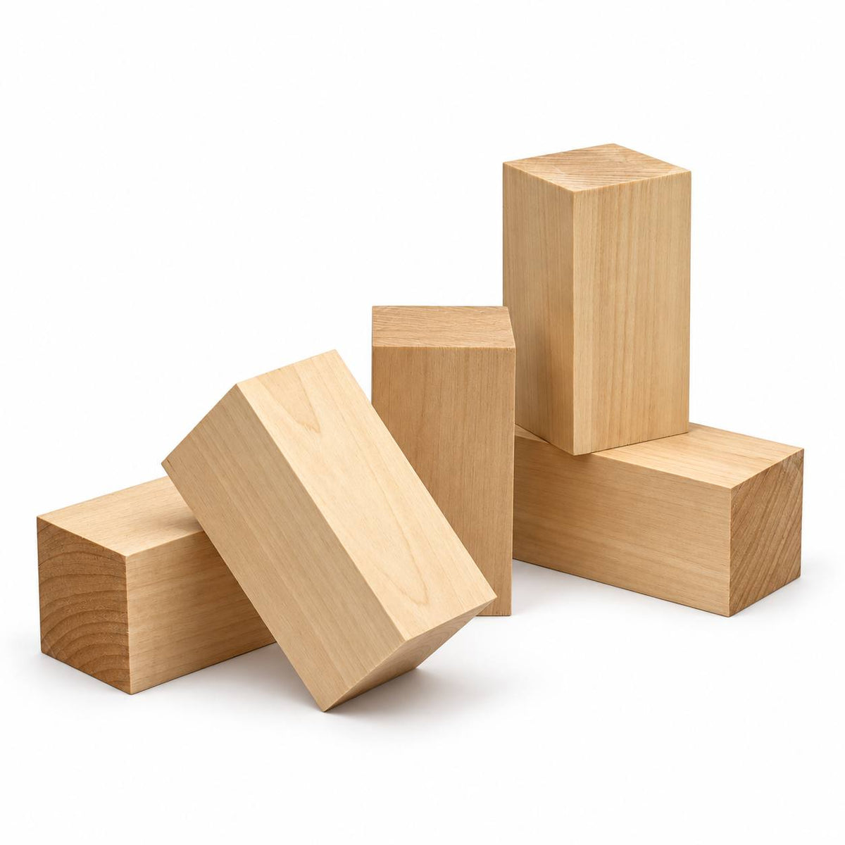 STRYI Basswood Wood Carving Blanks Set – 5 Pcs Whittling Blocks Kit for Beginners & Pros