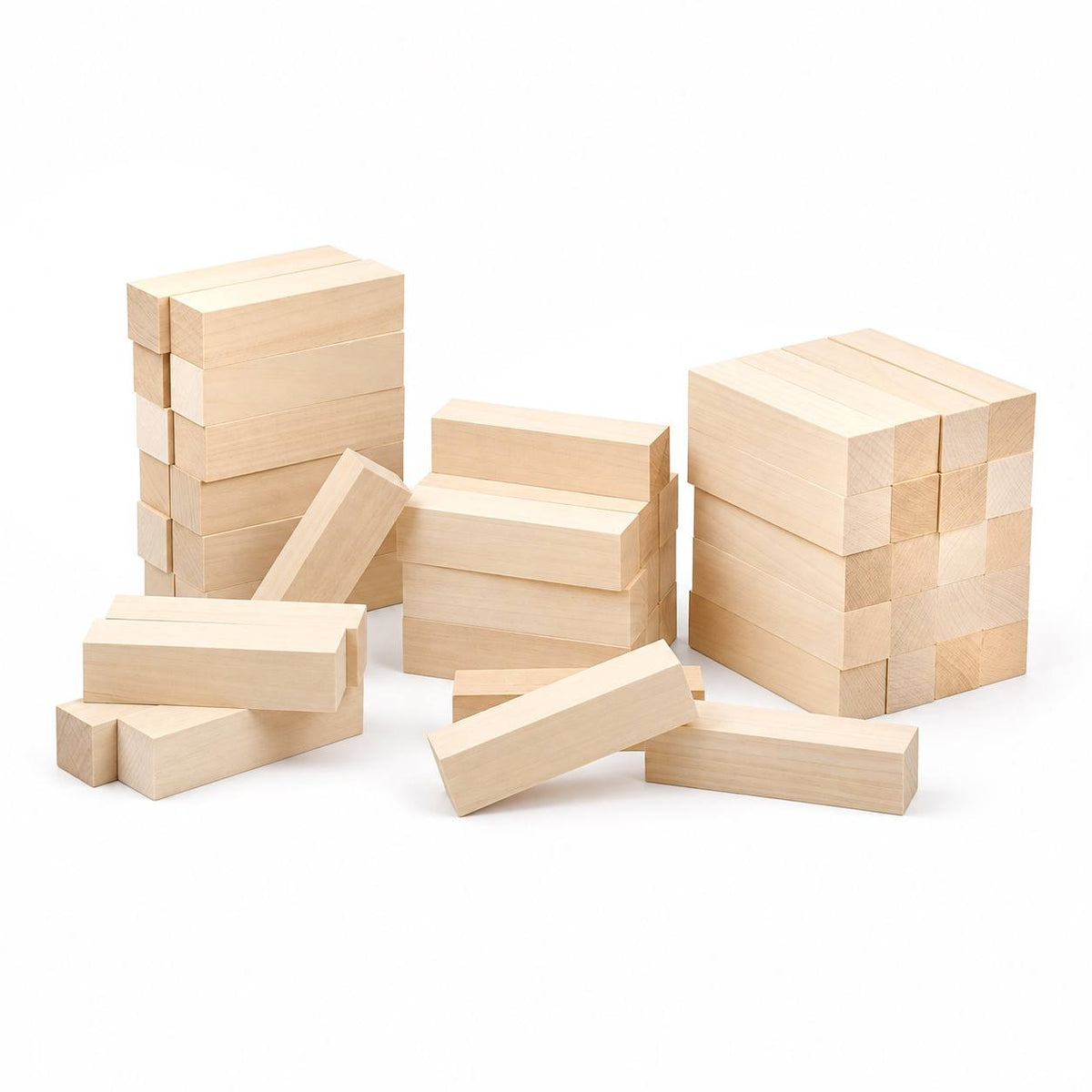 Basswood Carving Blocks Set, 2.5×2.5×10 cm (1 x 1 x 4 in)