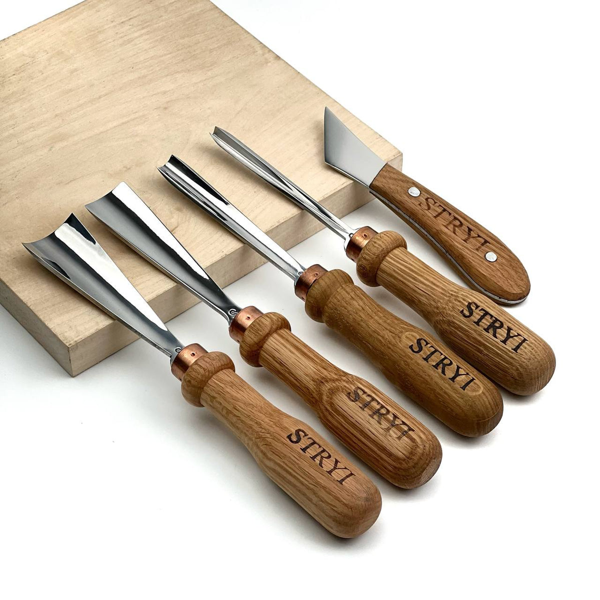 Relief Carving Tool Set, 5-Piece STRYI Profi Kit for Fine Ornament