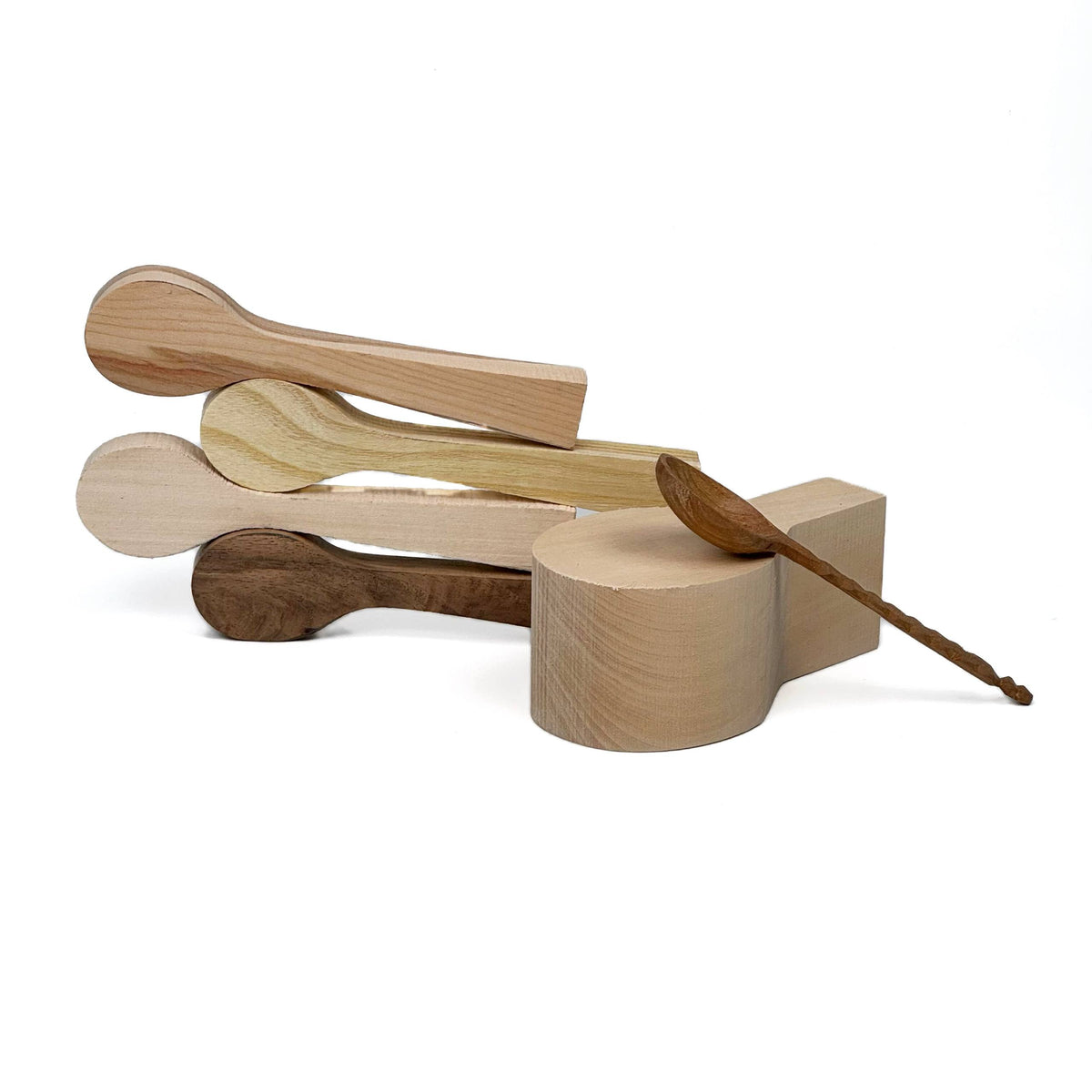 Spoon Blanks and Kuksa Blank Set, Basswood blank supplies