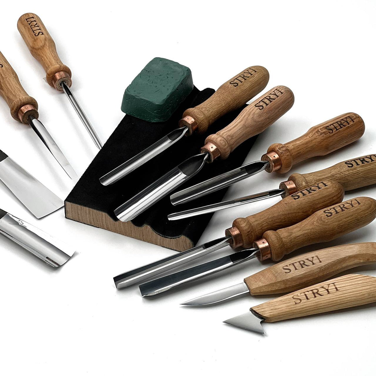 Professional Wood Carving Tool Set, 12-Piece STRYI Profi Kit