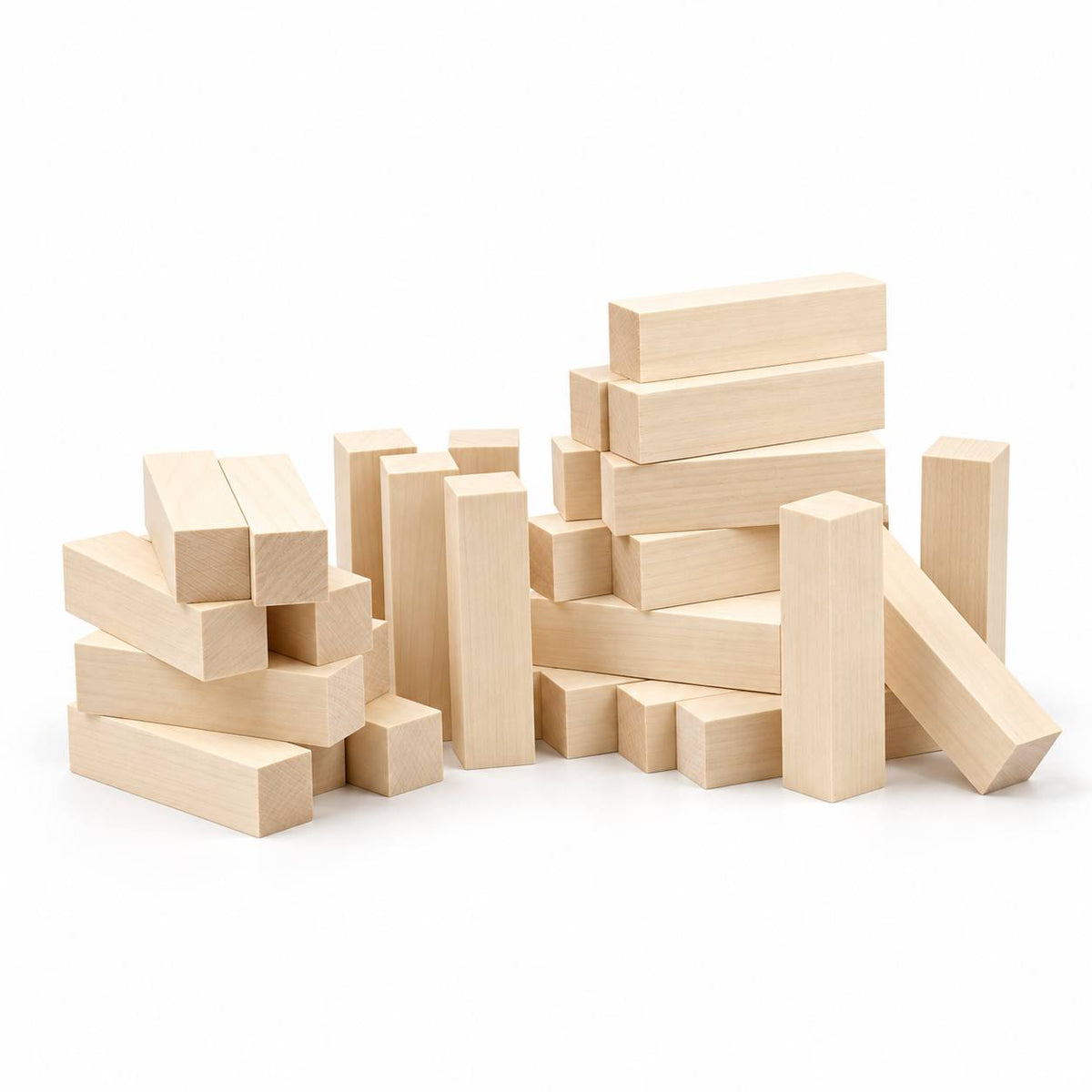 Basswood Carving Blocks Set, 2.5×2.5×10 cm (1 x 1 x 4 in)