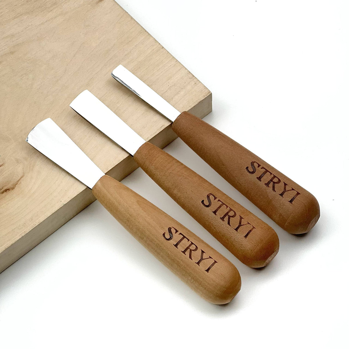 3 Piece Compact Gouge Set STRYI Profi for Detail Carving