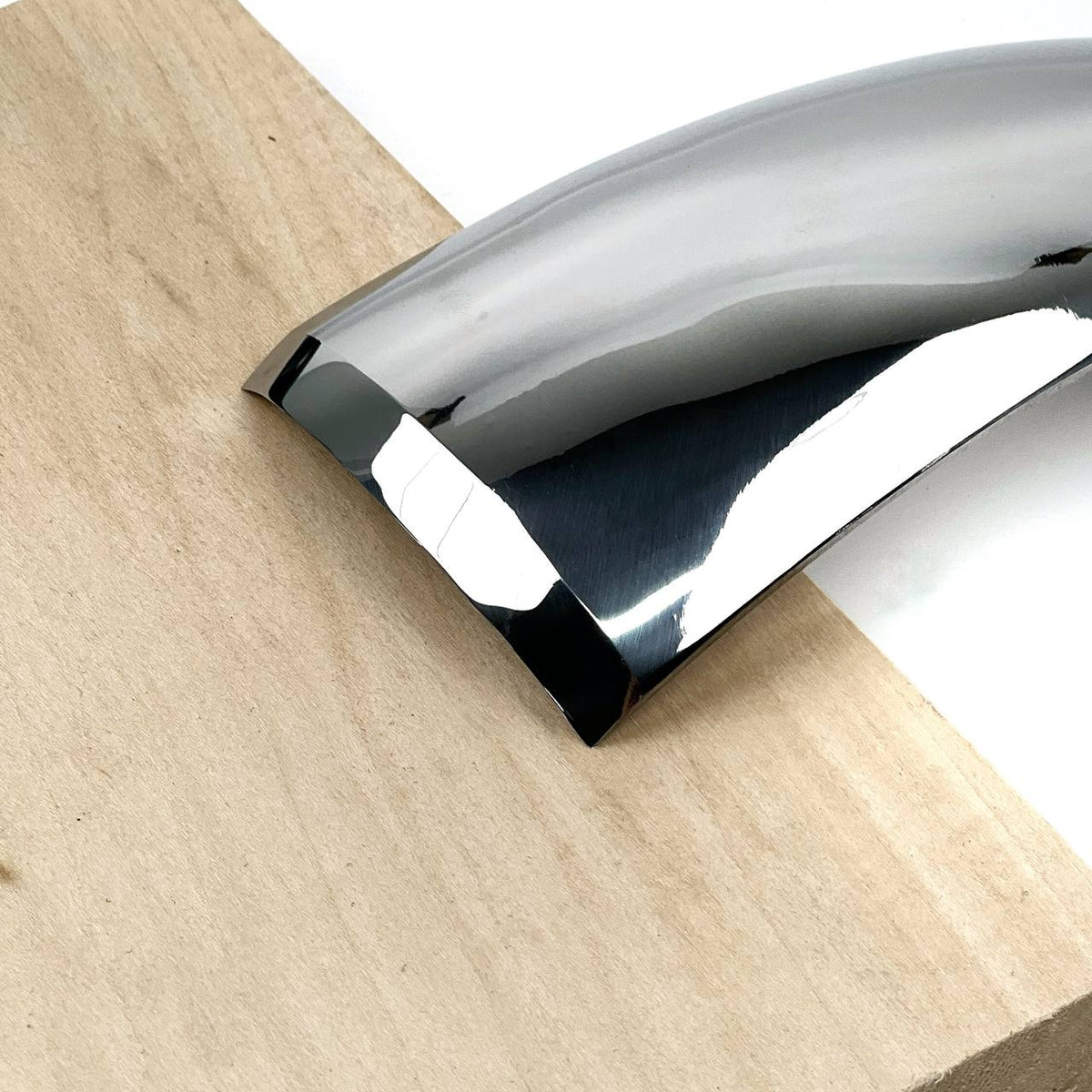 Large Chisel, Sweep #7 Bent, Heavy-Duty Gouge STRYI Profi — for Wood Sculpting, Bowl Carving