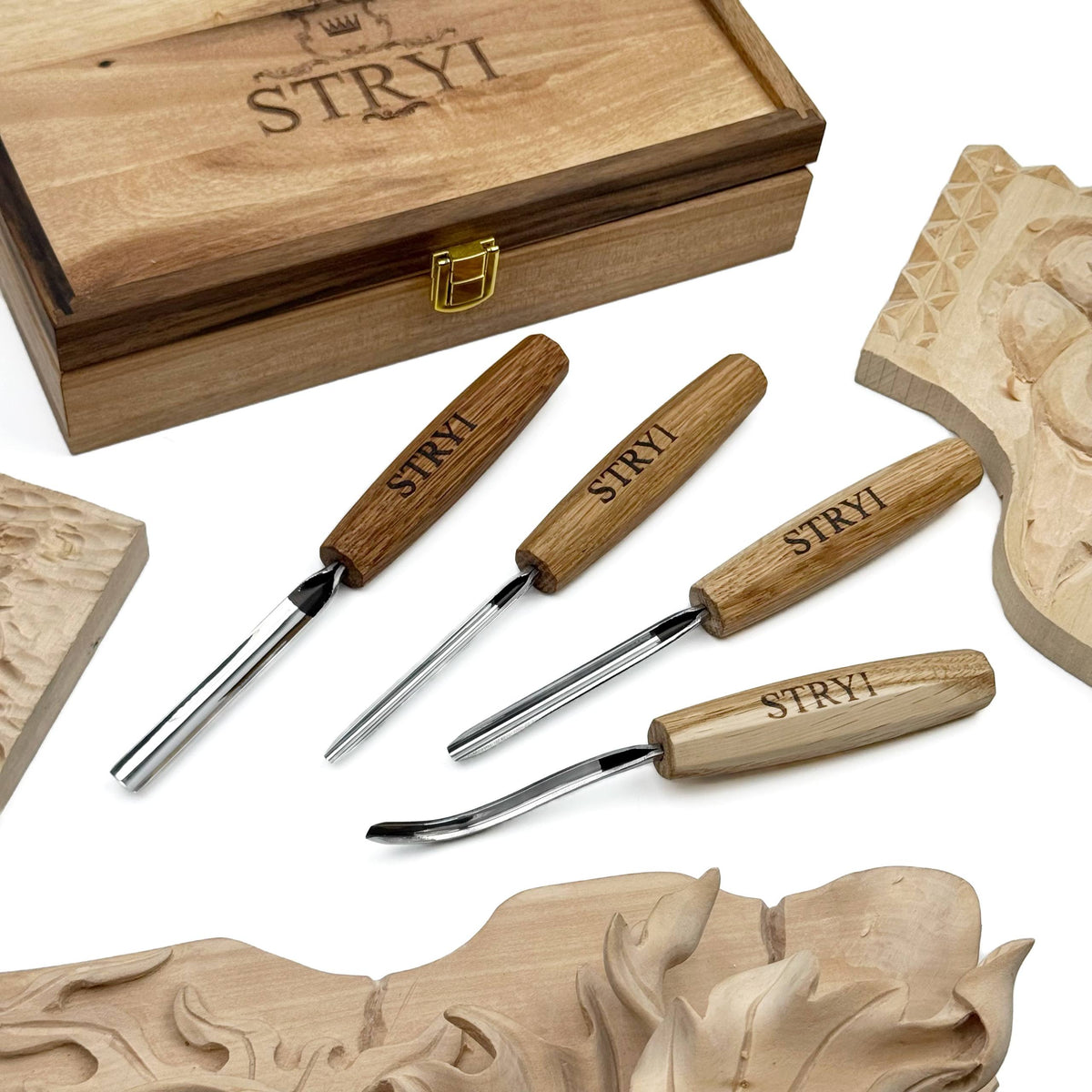 4-Piece Compact & Lightweight Wood Carving Set for Beginners