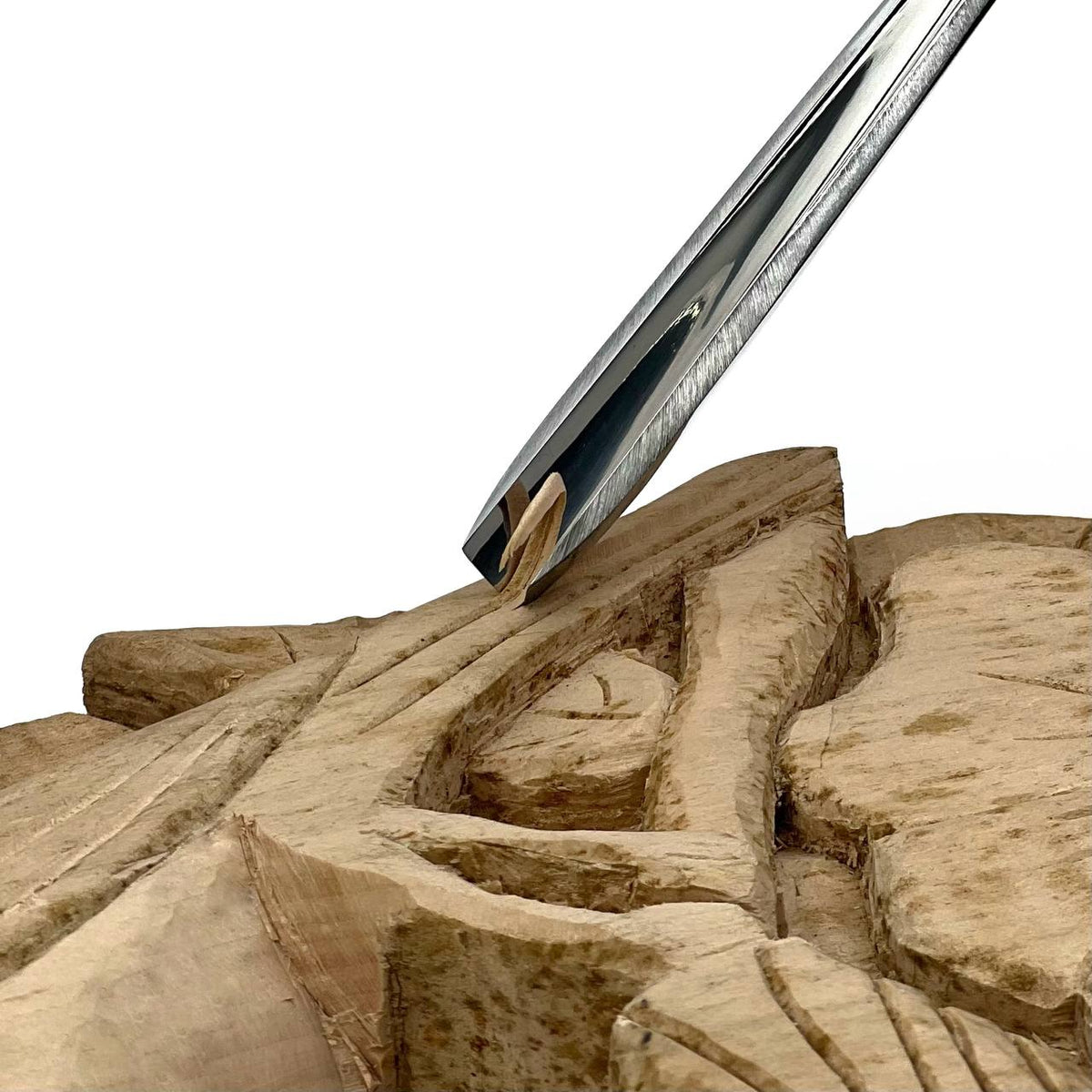 V Gouge 45° STRYI Profi Hand Forged for Detail Wood Carving