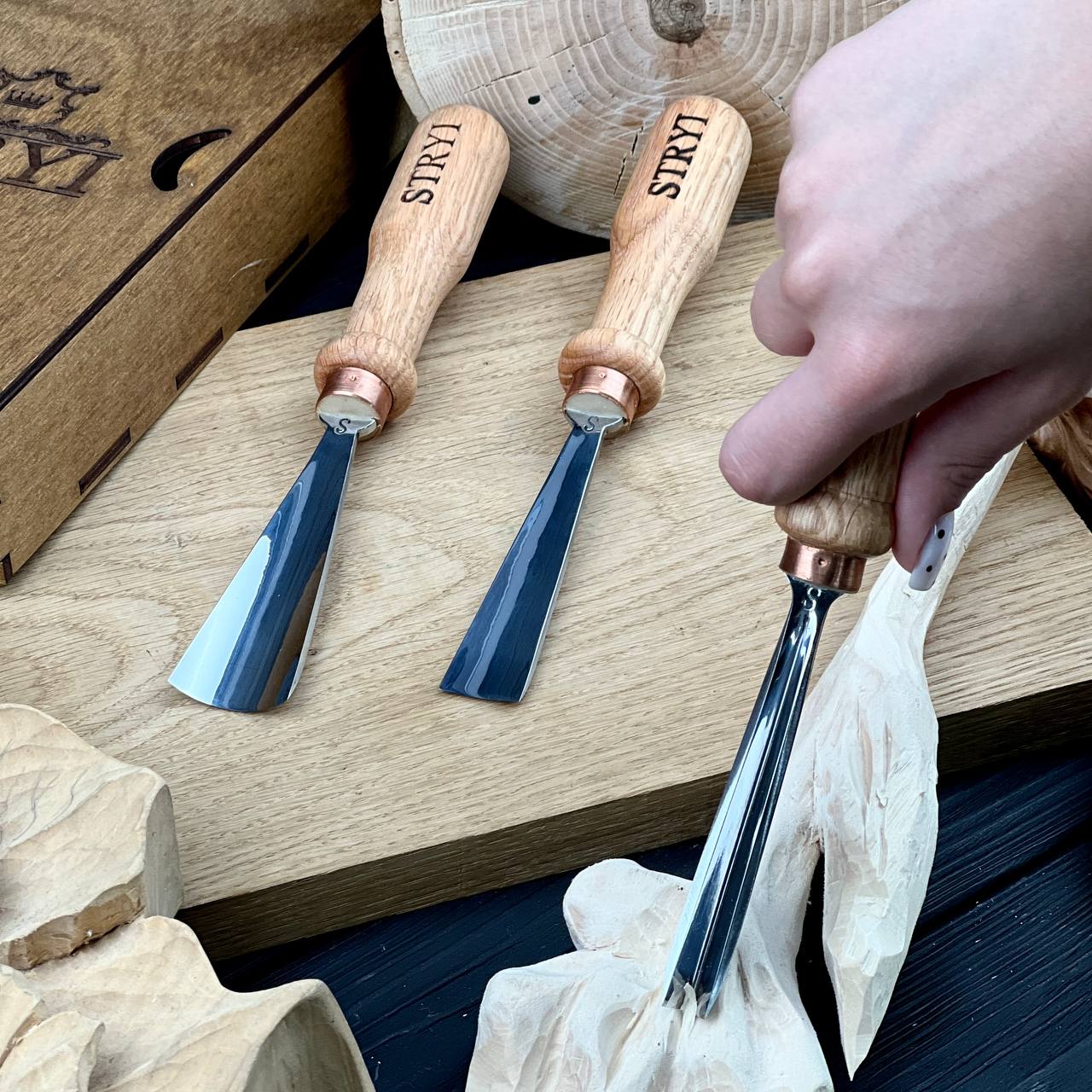 Relief Carving: 3-Piece STRYI Start Relief Carving Set