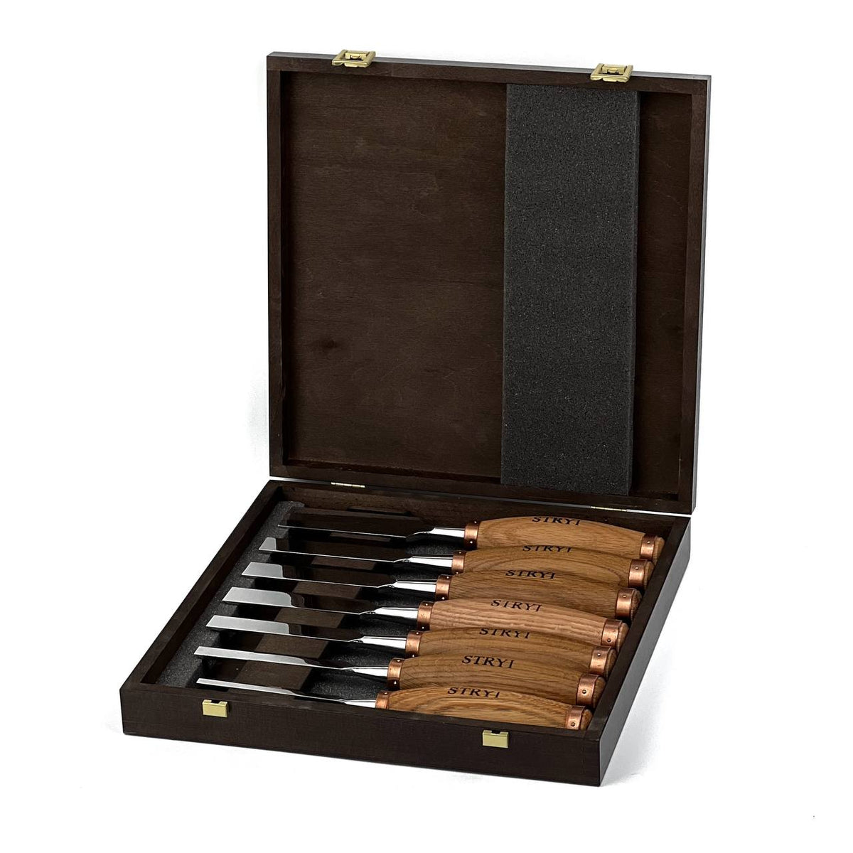 7-Piece Carving Chisel Set STRYI Profi in Wooden Gift Box