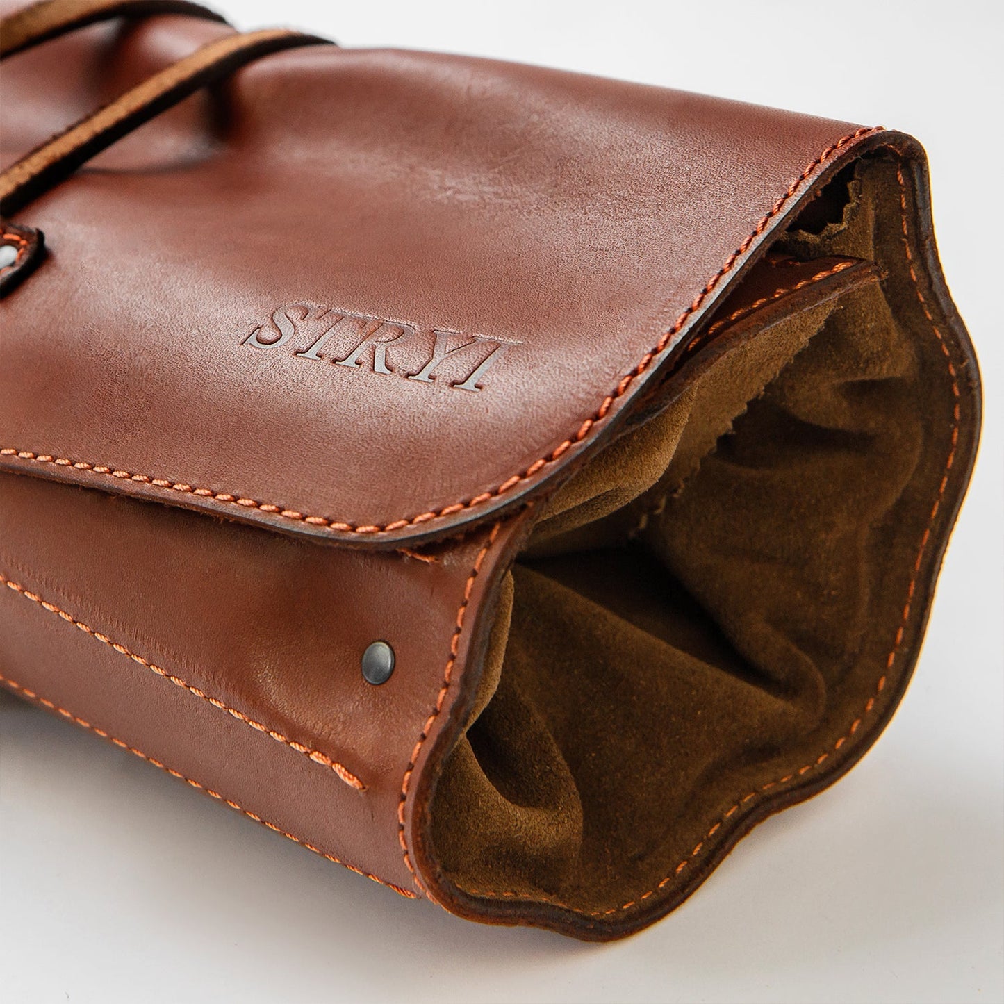 Genuine Leather Storage Roll-case  personalizated for storage carving tools, Gift for carver