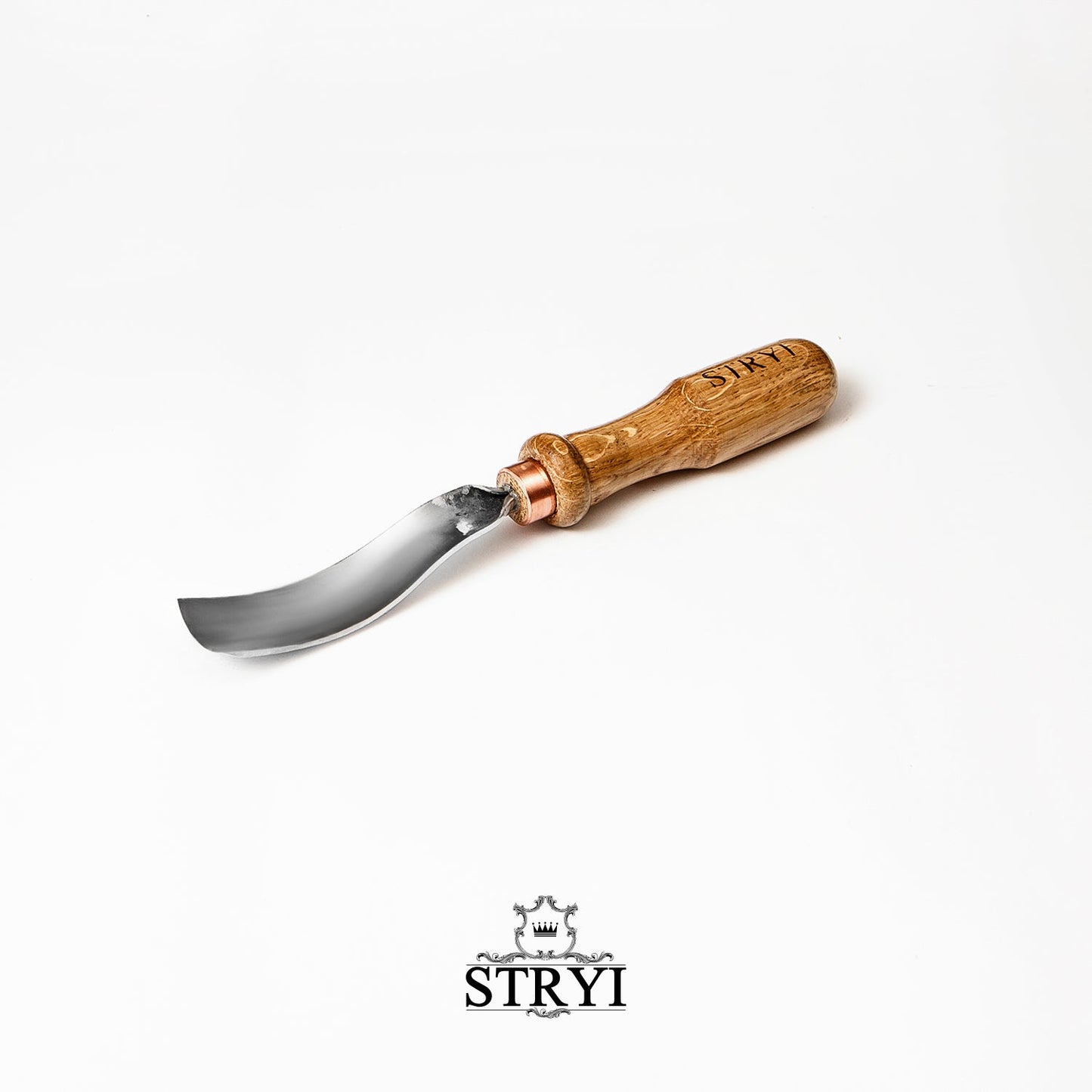 STRYI Profi Profile 7, 1.0 in (25mm)Bent Gouge for Relief and Bowl Carving
