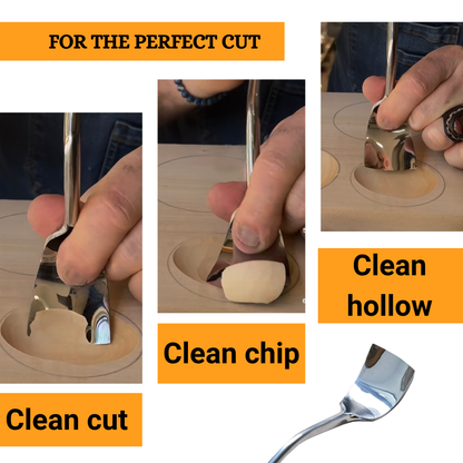 Hollowing Bowl & Kuksa Set: 4-Piece STRYI Profi Bowl & Kuksa Carving Set