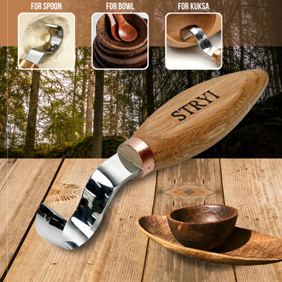 STRYI Profi 30mm Deep Basin Wood Hollowing Tool