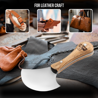 Premium Head Knife for Leatherworking: STRYI Profi, Leathercraft Cutting Tool