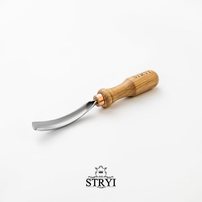 STRYI Profi Profile 9, 0.8 in (20mm)Bent Gouge for Relief and Bowl Carving
