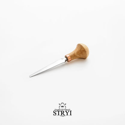 Palm carving tool STRYI Profi #1, Linocuttung tool, Engraving chisel, Flat carving chisel