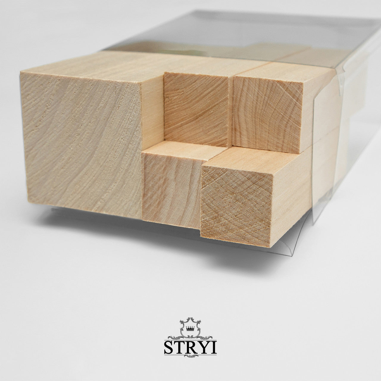 STRYI Basswood Wood Carving Blanks Set – 5 Pcs Whittling Blocks Kit for Beginners & Pros