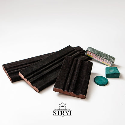 Profile Leather strop 40cm for sharpening, Polishing, Finishing knives, Sharpener for tools