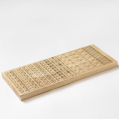 Basswood practice board for beginner in chip carving, easy learning tutorials and patterns to carve