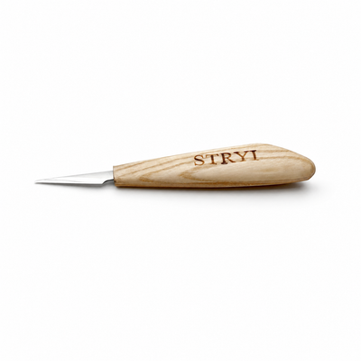 Wood Carving Knife , 40mm Blade, Detail Knife STRYI Profi — for Woodcarving