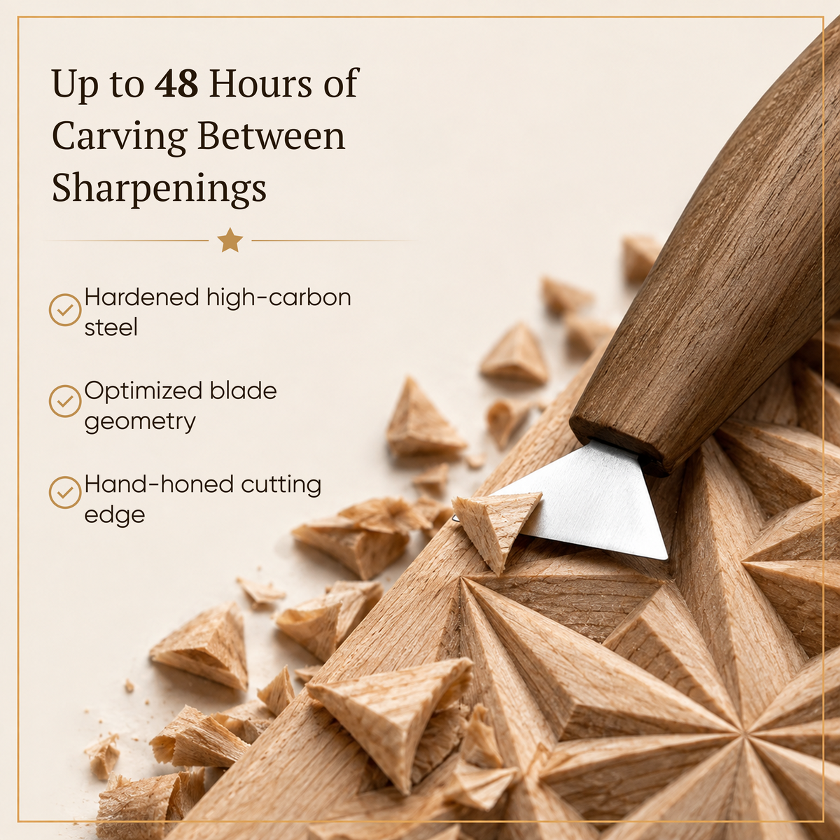 Wood carving set STRYI Start with basswood practice board for beginner woodcarvers