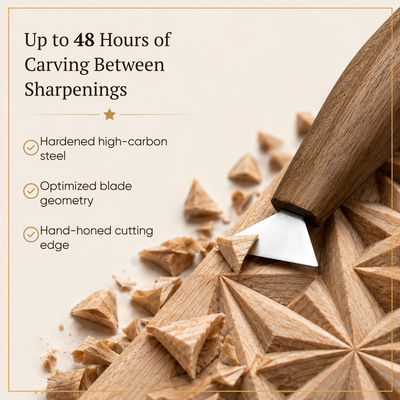 Wood carving set STRYI Start with basswood practice board for beginner woodcarvers