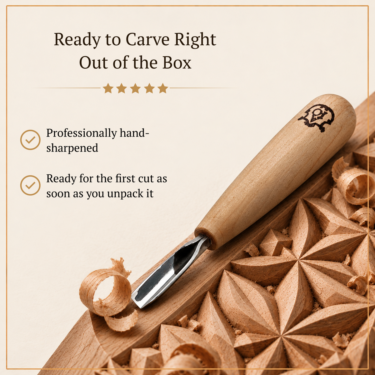 Chip Carving Kit for Beginners – 3 Tools + Sharpening Kit | STRYI