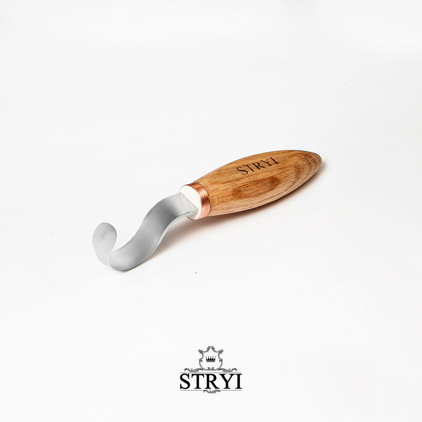 STRYI Profi 1.4 in (35mm) Double-Sided Hook Knife for Spoon Carving