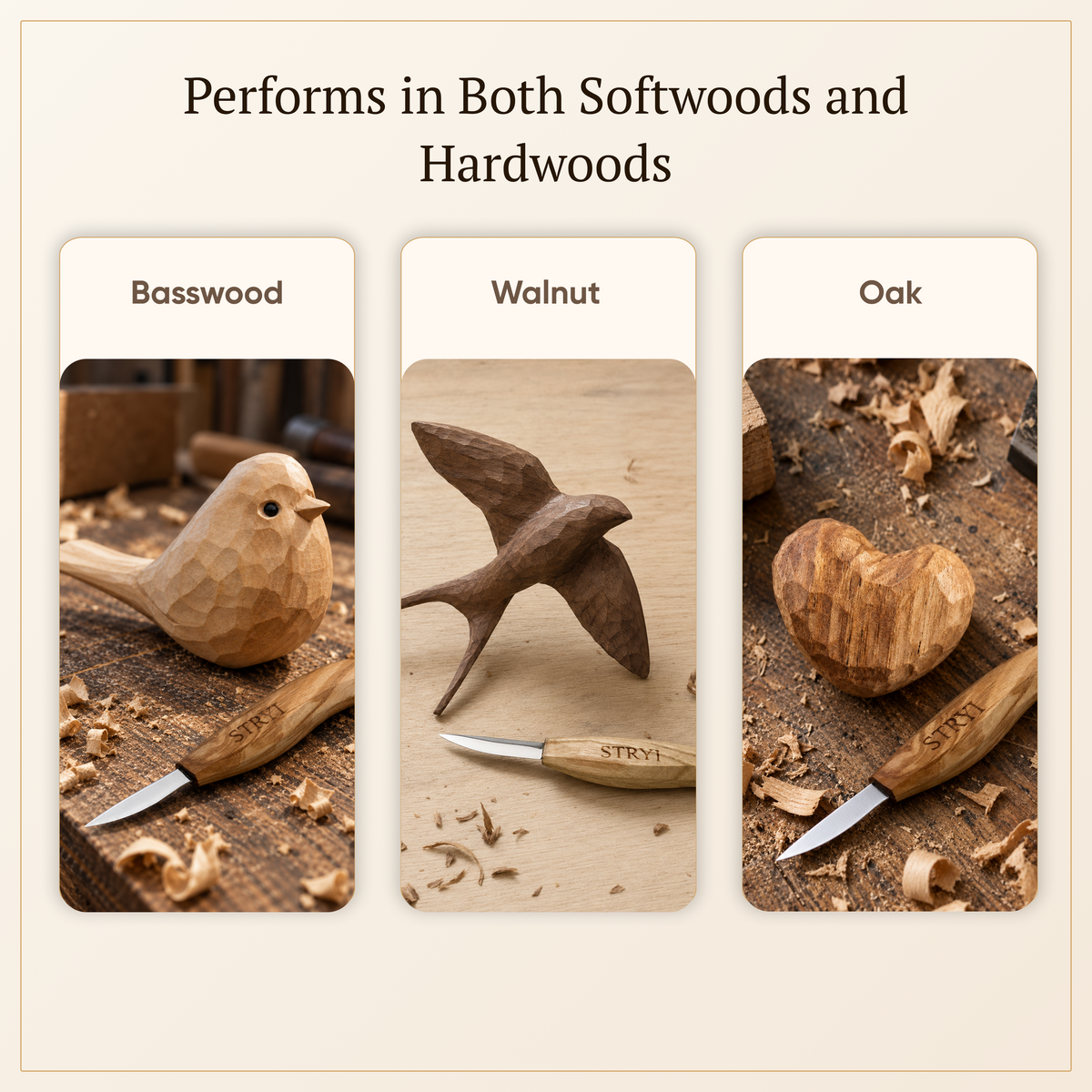 Controlled Geometry: The Whittling Kit for Kids & Beginners Carving Knives Set
